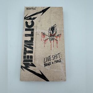 Metallica Live Binge & Purge Seattle VHS 1989‎ Concert Tested Works